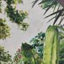 A small delicate painting in gouache inspired by visiting the university botanical gardens in Valencia, in October.