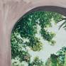 A small delicate painting in gouache inspired by visiting the university botanical gardens in Valencia, in October.