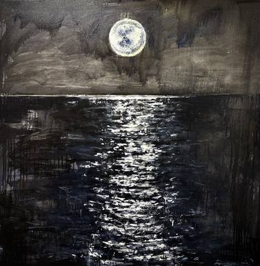 Modern painting “Moonlight”, 100x100 thumb
