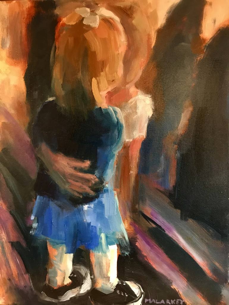 Original Figurative People Painting by John Malarkey