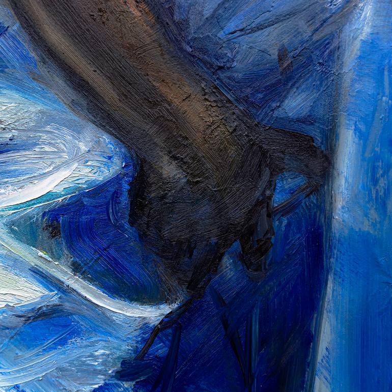 Original Expressionism Women Painting by Matej Bednar