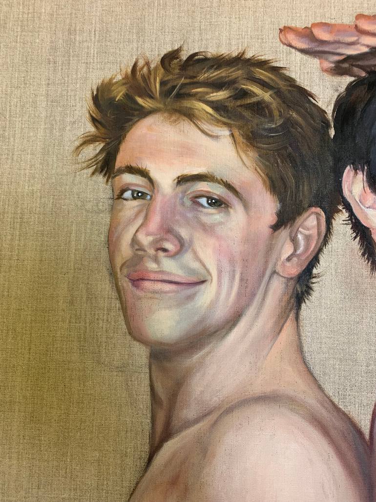 Original Figurative People Painting by Ruth Swain