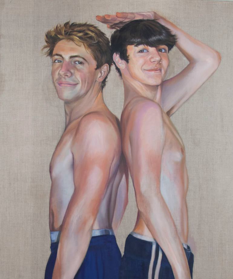 Original Figurative People Painting by Ruth Swain