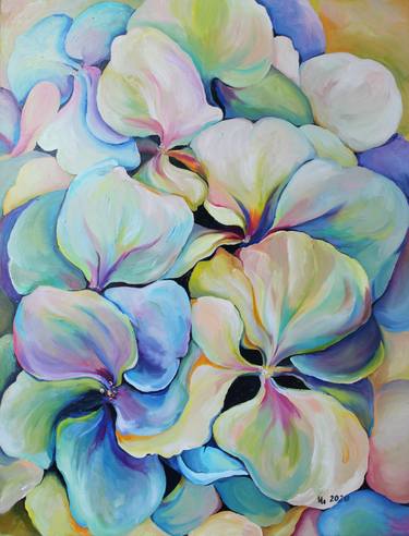 Original Floral Paintings by Inga Shcherbakova-Dolgaya