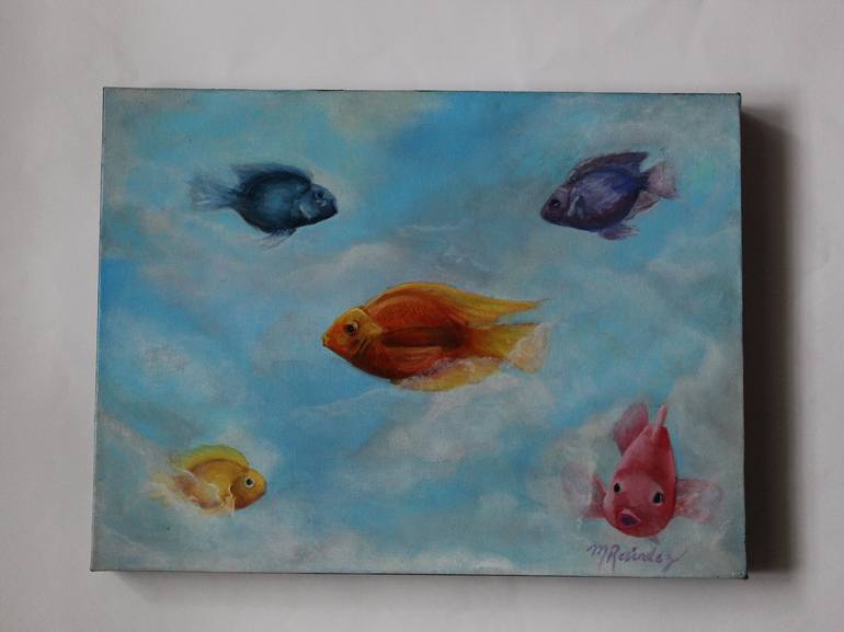 Original Animal Painting by Monica Resendez