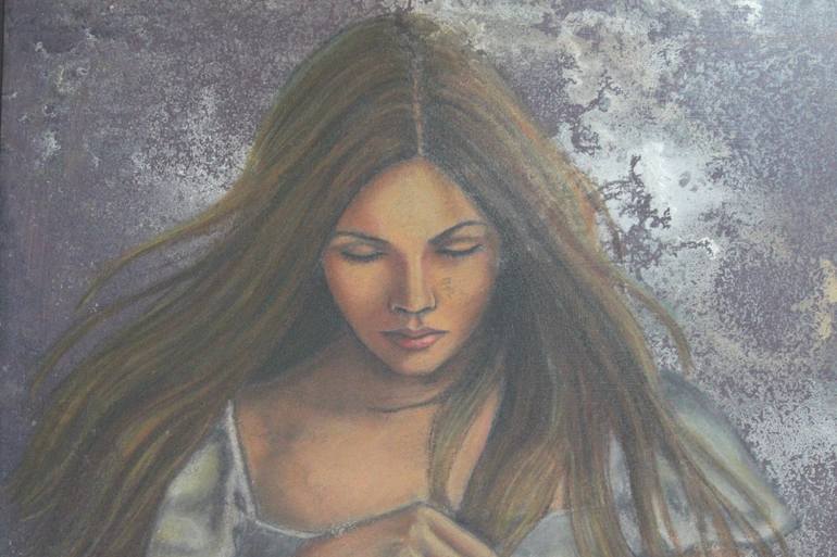 Original Women Painting by Monica Resendez