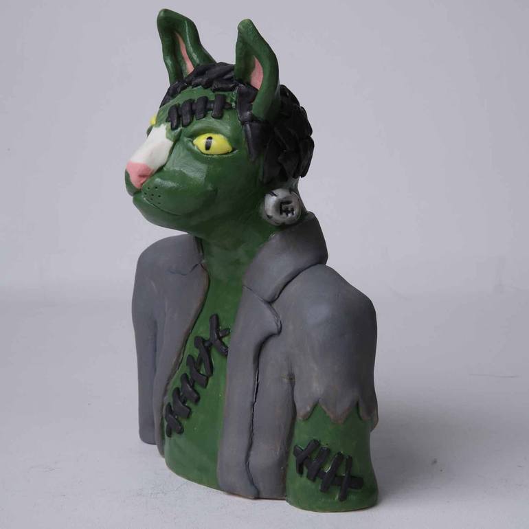 Original Cats Sculpture by Fiona Hodges