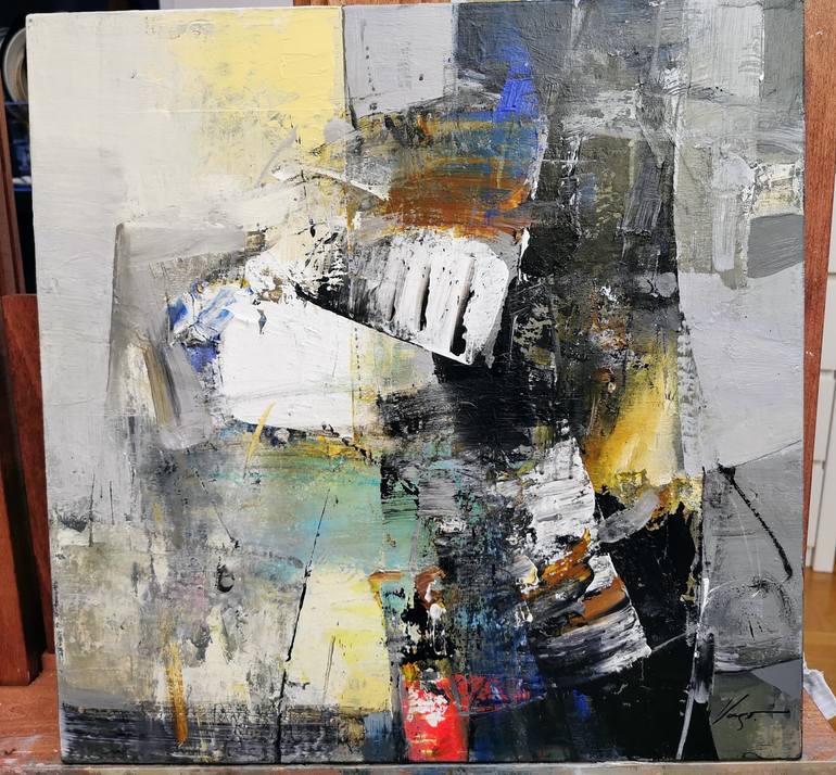 Original Abstract Expressionism Abstract Painting by Vasil Vasilev