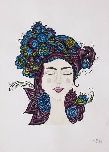 Original Women Paintings by muge ozdemir