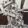 hasta la muerte Drawing by Mister Otaf | Saatchi Art