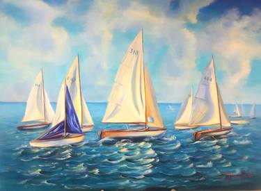 Print of Boat Paintings by Yakorieva Natalia