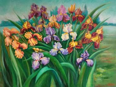 Print of Fine Art Floral Paintings by Yakorieva Natalia