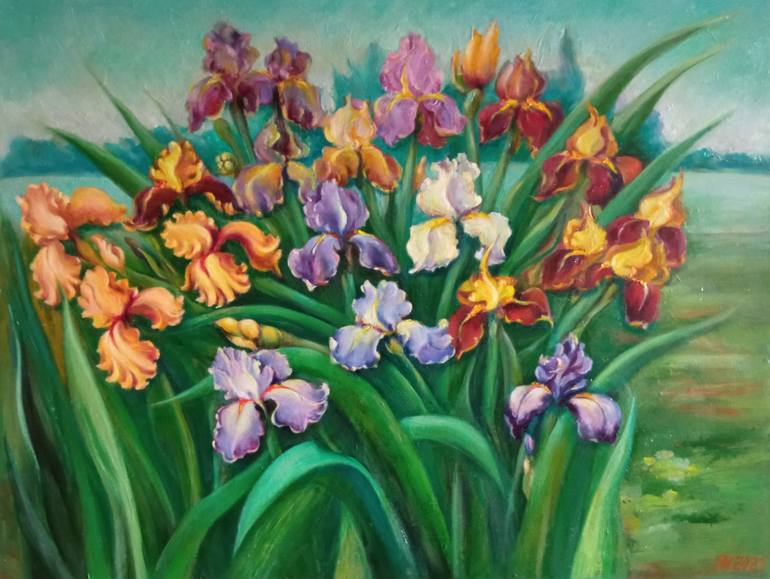 Original Floral Painting by Yakorieva Natalia