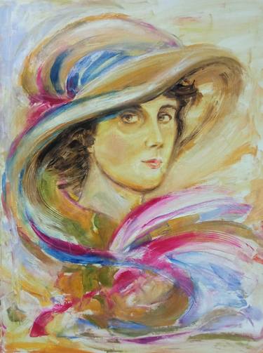 Print of Art Deco Portrait Paintings by Yakorieva Natalia