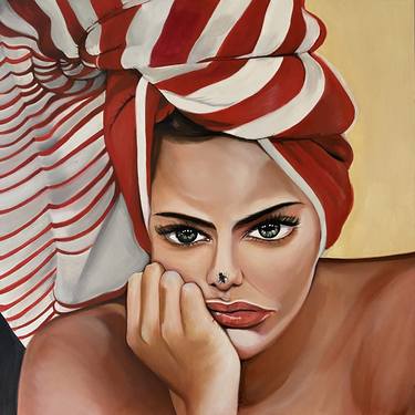 Original Pop Art Women Paintings by Judith Holstein