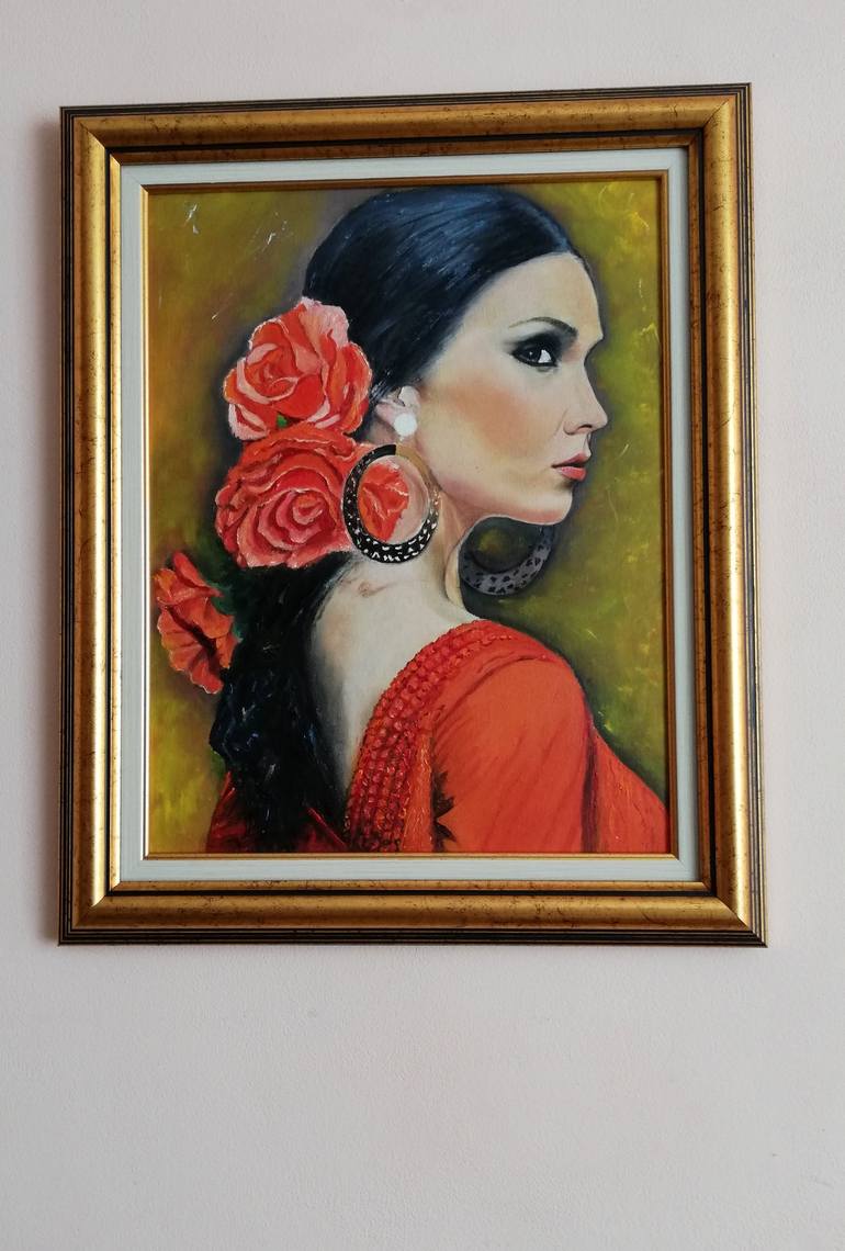 Original Fine Art Portrait Painting by Nadya Zlatanova