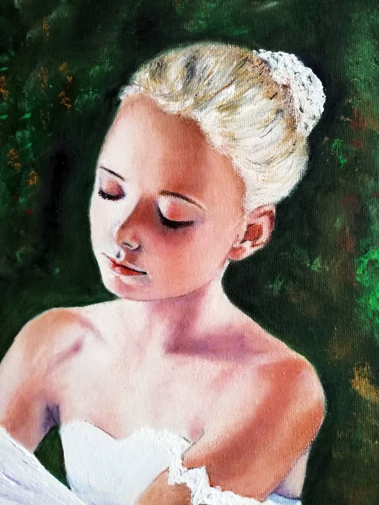 Original Fine Art People Painting by Nadya Zlatanova