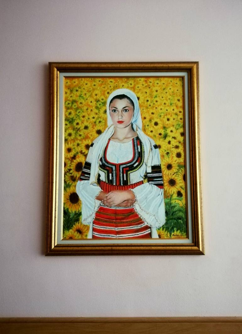 Original Fine Art Portrait Painting by Nadya Zlatanova