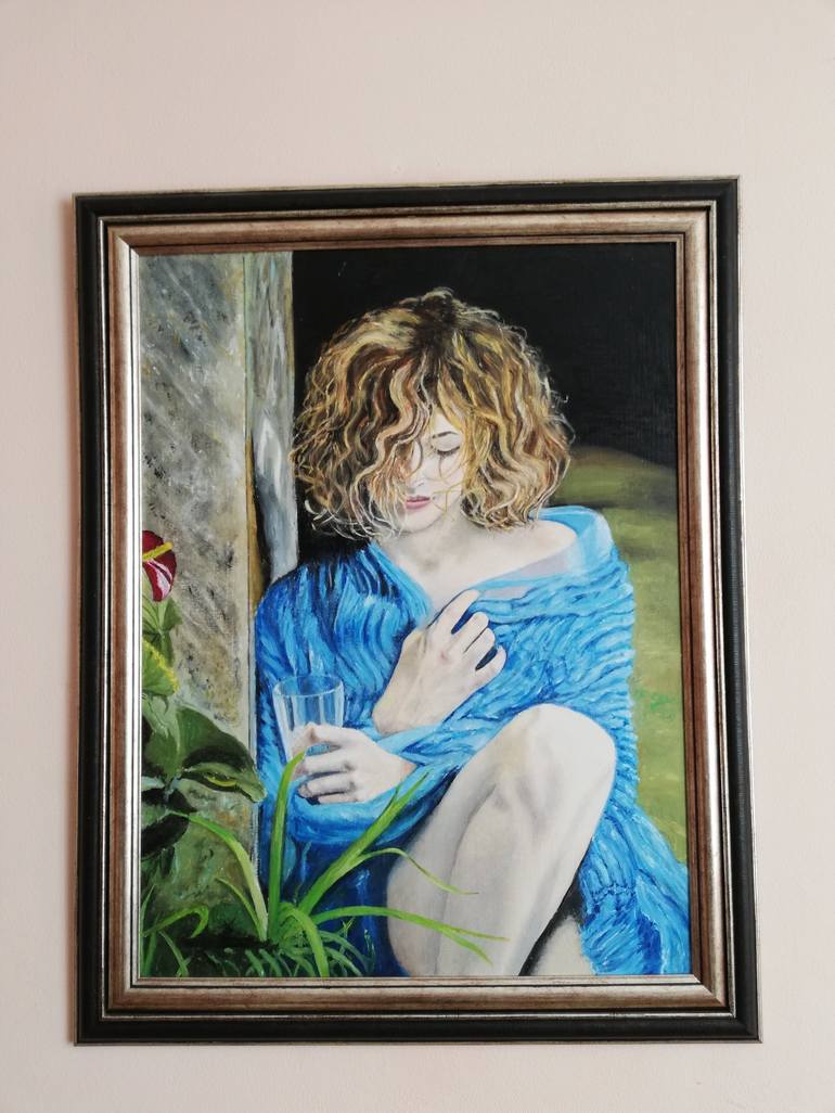 Original Realism Portrait Painting by Nadya Zlatanova