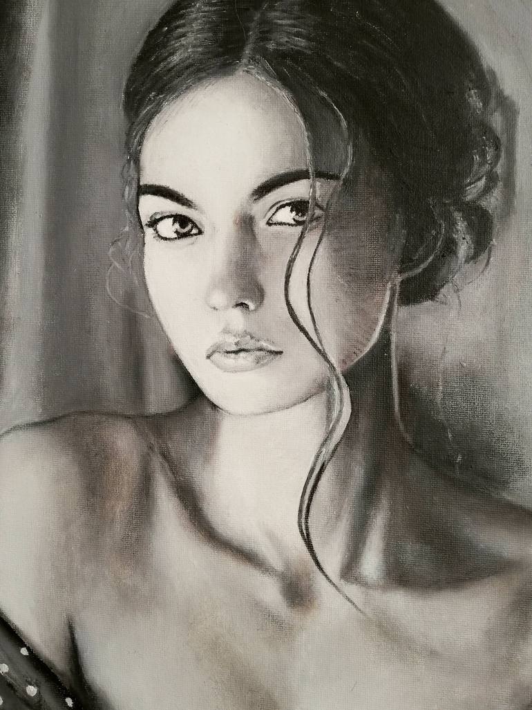 Original Realism Portrait Painting by Nadya Zlatanova