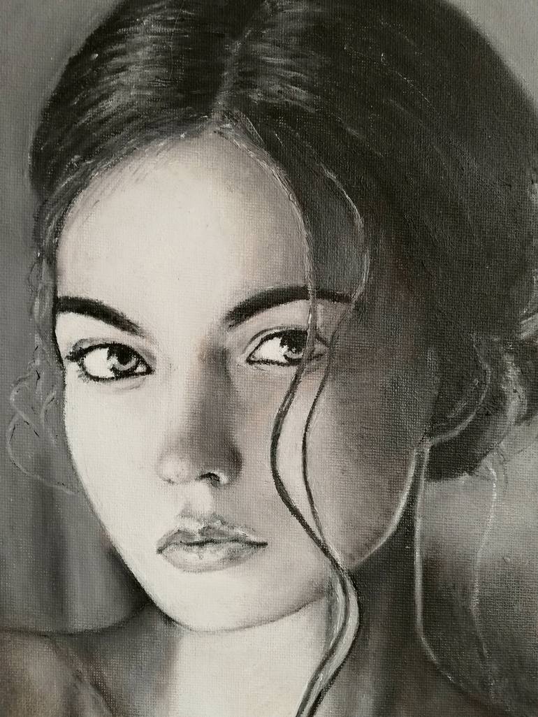 Original Realism Portrait Painting by Nadya Zlatanova