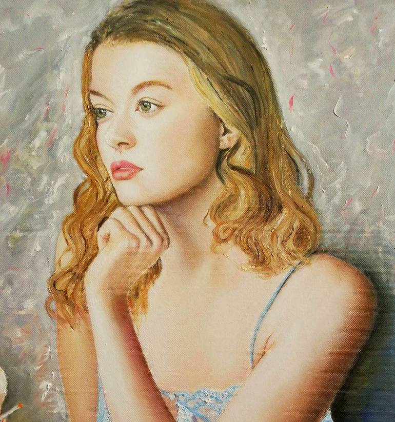 Original Portrait Painting by Nadya Zlatanova