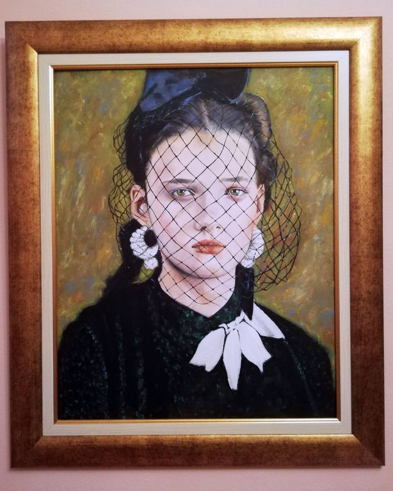 Original Fine Art Portrait Painting by Nadya Zlatanova