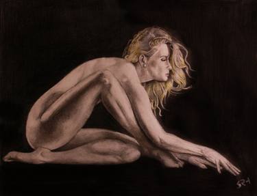 Nude Woman Crouching thumb