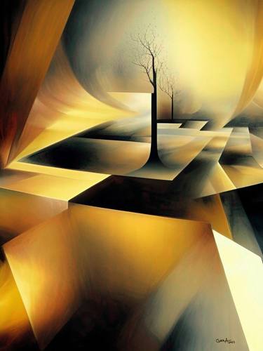 Original Cubism Abstract Paintings by Alexandr GerA