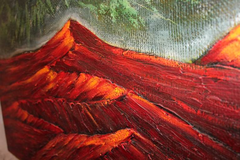 Original Abstract Landscape Painting by Alexandr Gera