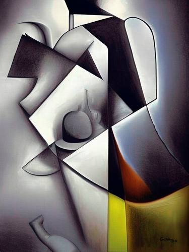 Original Cubism Abstract Paintings by Alexandr GerA