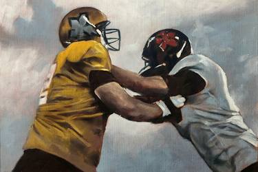 Original Figurative Sports Paintings by Duane Brown