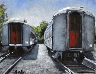 Print of Fine Art Train Paintings by Duane Brown