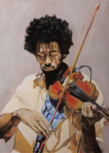 Original Figurative Music Paintings by Duane Brown