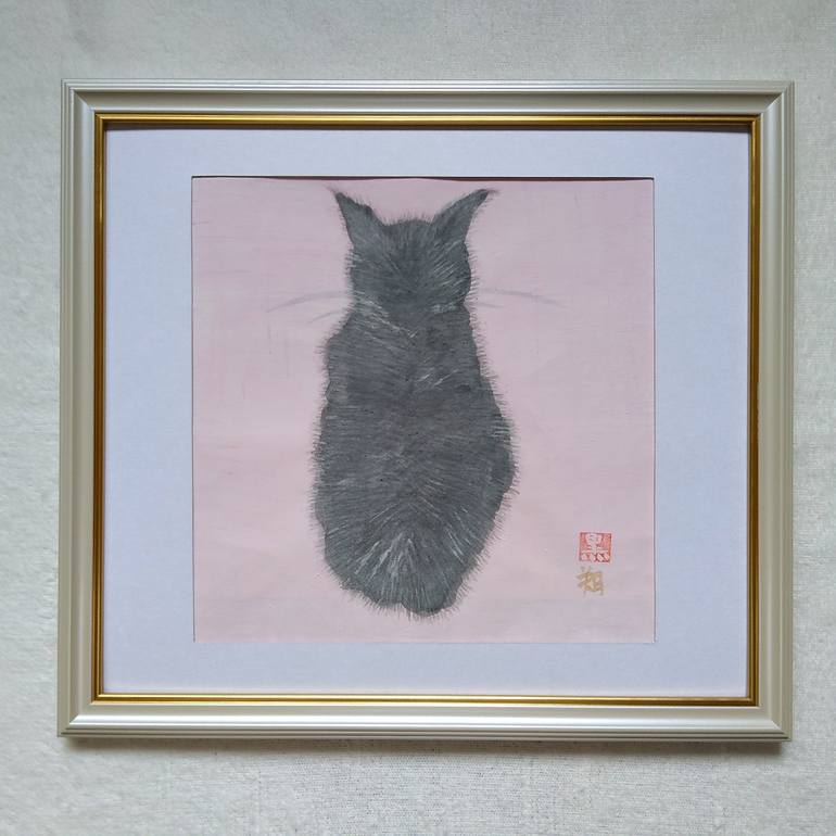 Original Minimalism Animal Drawing by Saku Kuronashi