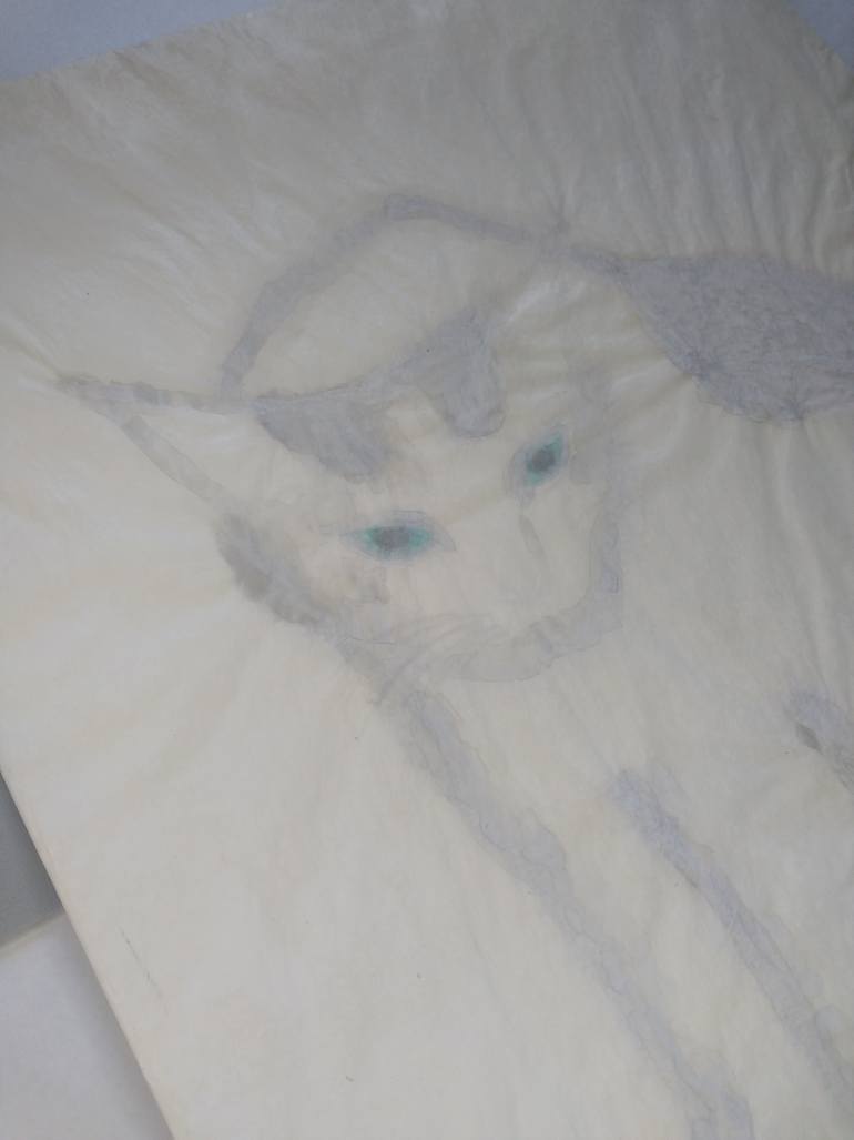 Original Minimalism Animal Drawing by Saku Kuronashi