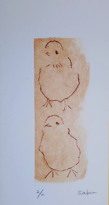 Print of Animal Printmaking by Saku Kuronashi