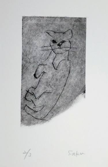 Print of Minimalism Animal Printmaking by Saku Kuronashi