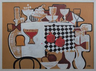 Print of Conceptual Food & Drink Paintings by Anna Aneychik