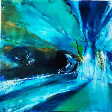 Original Abstract Expressionism Water Paintings by Christine Arlert