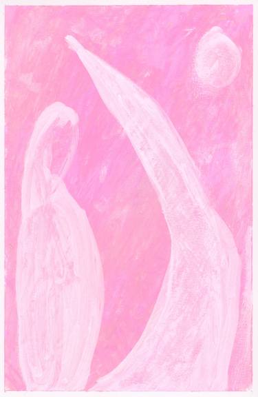 Celestial Whisper Hue: Ethereal Pink Tones in Abstract Expression thumb