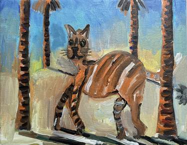 Saatchi Art Artist John Kilduff; Paintings, “Fruit stripe cat landscape” #art