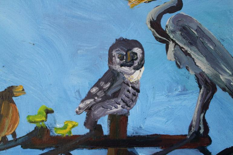 Original Folk Animal Painting by John Kilduff