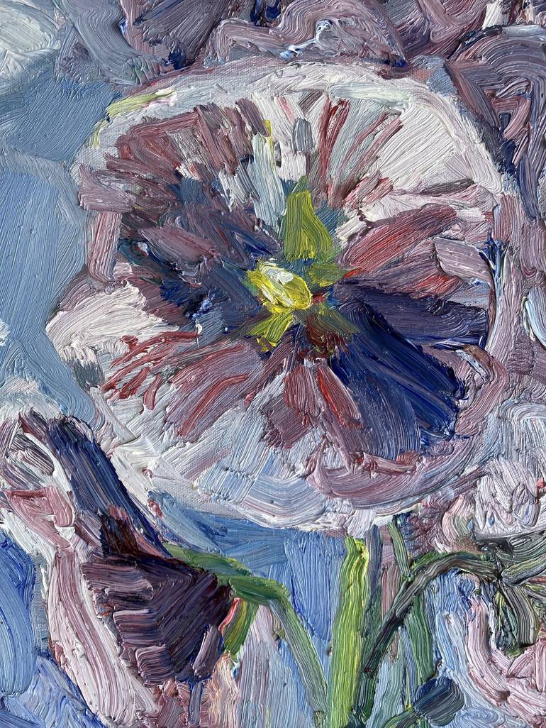 Original Impressionism Floral Painting by John Kilduff