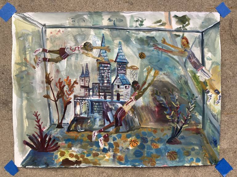 Original Impressionism Sports Painting by John Kilduff