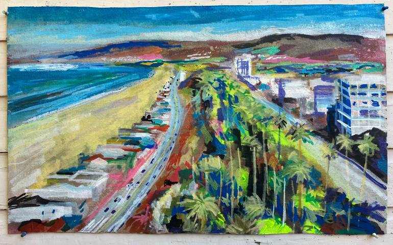 Original Impressionism Beach Painting by John Kilduff