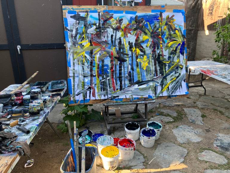 Original Contemporary Cities Painting by John Kilduff