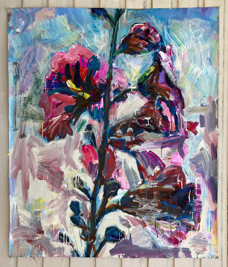 Original Impressionism Floral Painting by John Kilduff