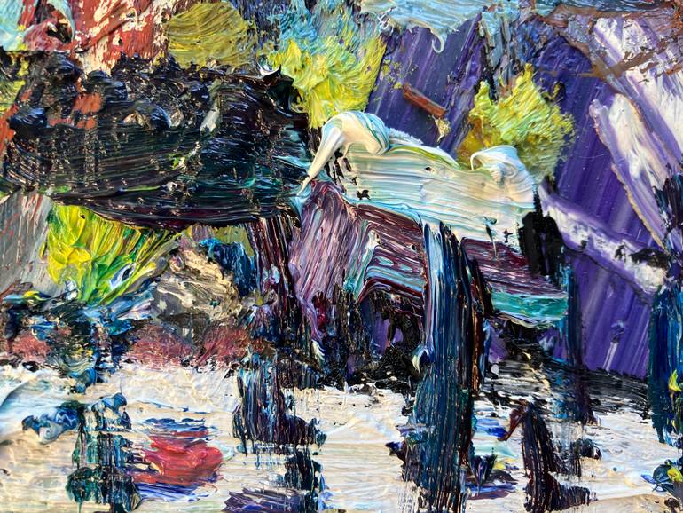 Original Abstract Cities Painting by John Kilduff