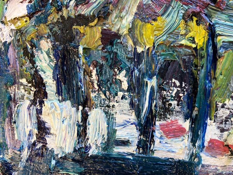 Original Abstract Cities Painting by John Kilduff